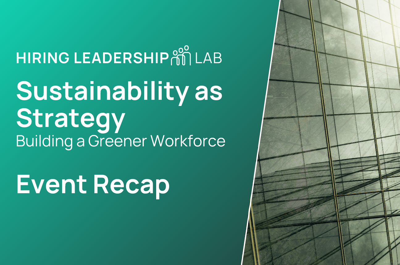 sustainability as strategy webinar recap